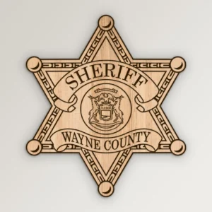 Wayne MI Sheriff Badge SVG Vector911