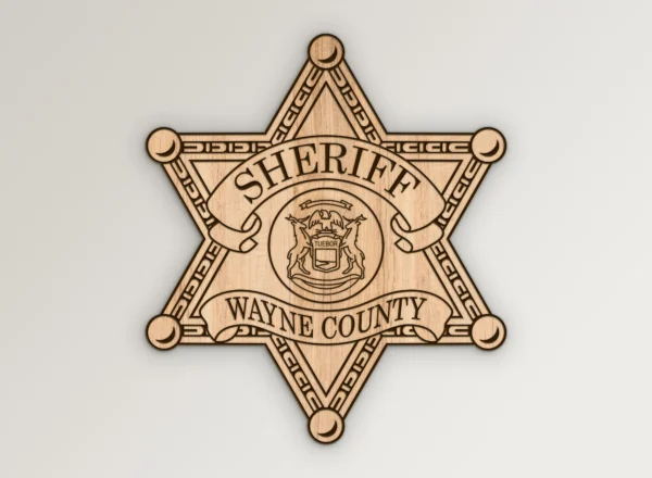 Wayne MI Sheriff Badge SVG Vector911