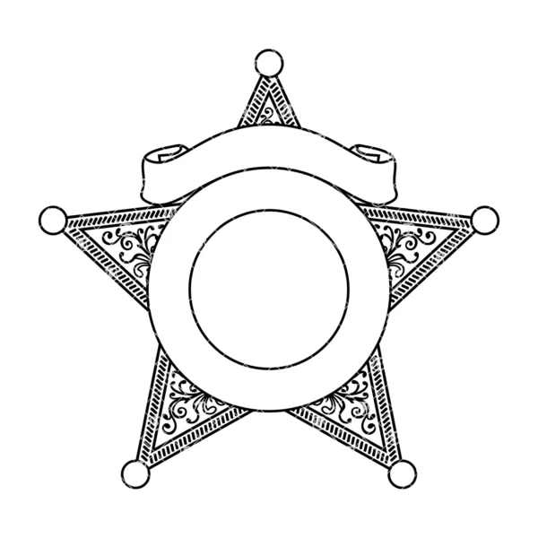 Blank Five Point Star Badge v12 - Image 2