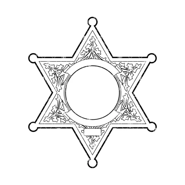 Blank Six Point Star Badge v2 - Image 2