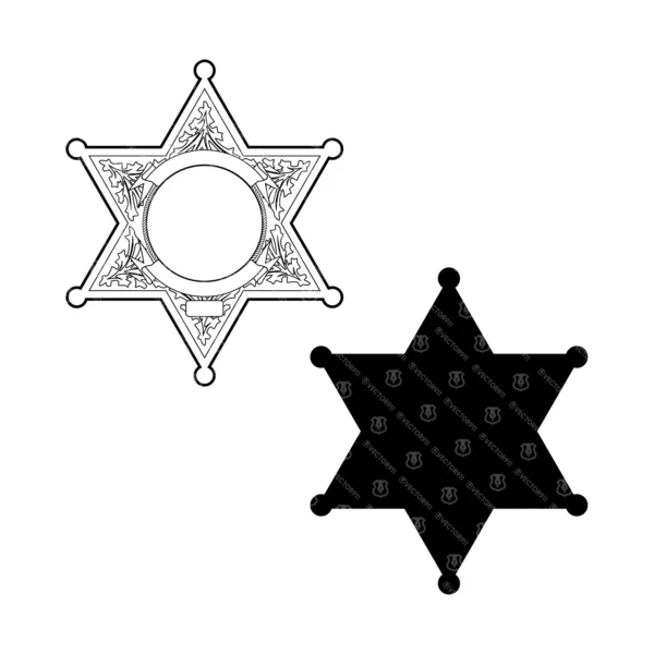 Blank Six Point Star Badge v2 - Image 3