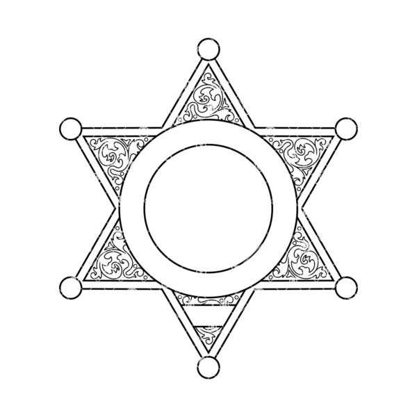 Blank Six Point Star Badge v4 - Image 2