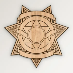 Blank 7 Point Star Badge v9 SVG Vector911