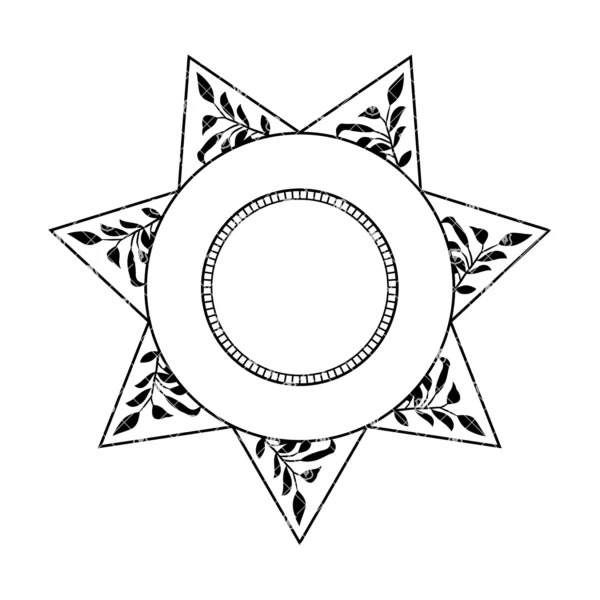 Blank Seven Point Star Badge v7 - Image 2