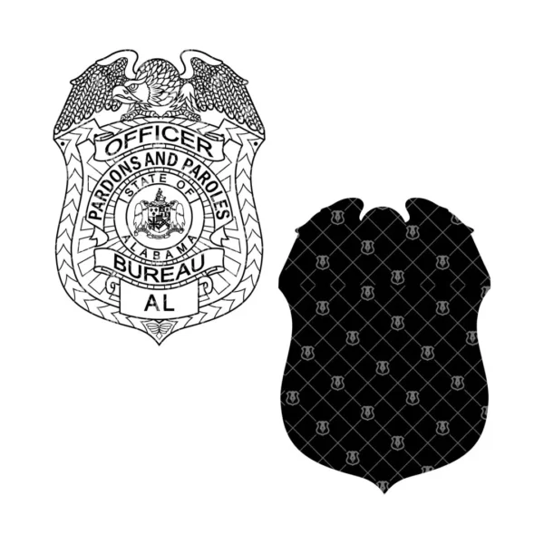 Alabama Pardons and Paroles Bureau Officer Badge - Image 3