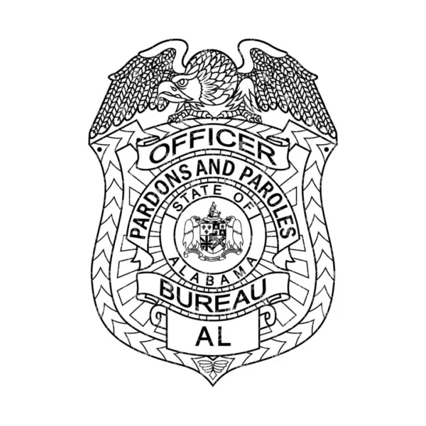 Alabama Pardons and Paroles Bureau Officer Badge - Image 2