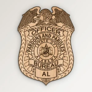 Alabama Pardons and Paroles Bureau Officer Badge SVG Vector911