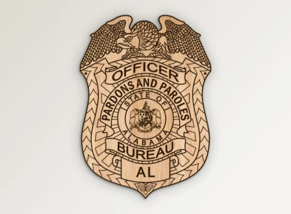 Alabama Pardons and Paroles Bureau Officer Badge SVG Vector911