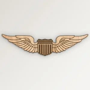 Air Force USAF Pilot Wings Pin SVG Vector911