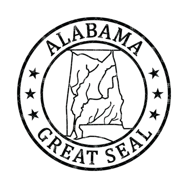 State Seal of Alabama Basic Design - Image 2