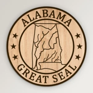 Alabama State Seal Basic Design SVG Vector911