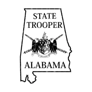 Alabama State Trooper Patch Outline.webp