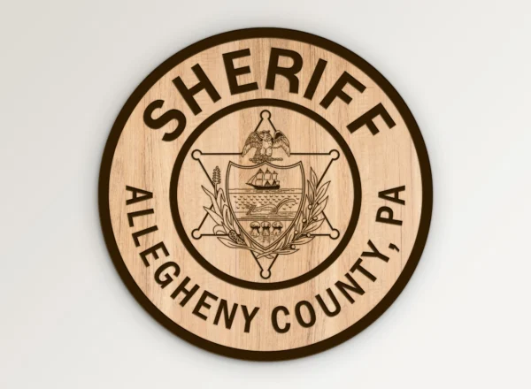 Allegheny Pennsylvania Sheriff Emblem SVG Vector911