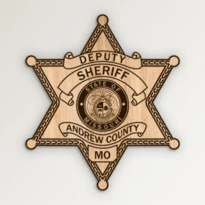 Andrew County Missouri Sheriff Deputy Badge SVG Vector911