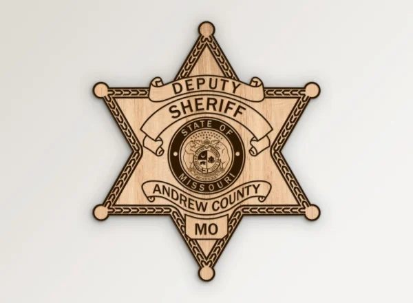 Andrew County Missouri Sheriff Deputy Badge SVG Vector911