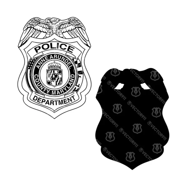 Anne Arundel Maryland Police Badge - Image 3