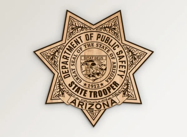 Arizona Public Safety DPS State Trooper Badge SVG Vector911