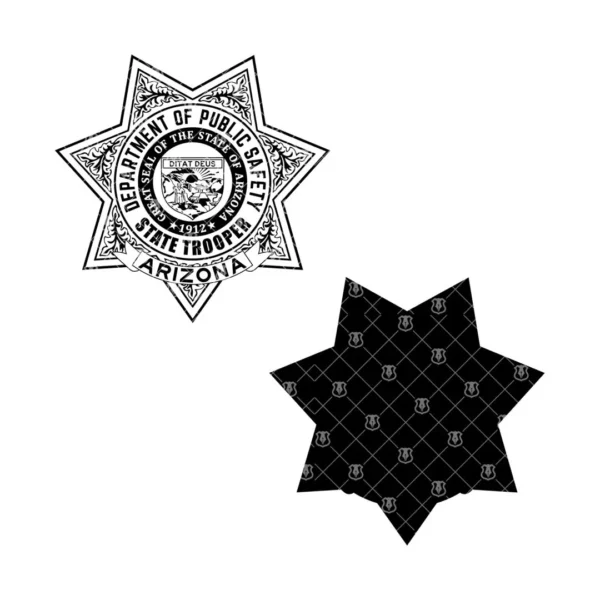 Arizona Public Safety State Trooper Badge - Image 3