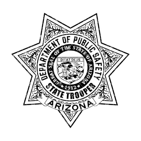 Arizona Public Safety State Trooper Badge - Image 2