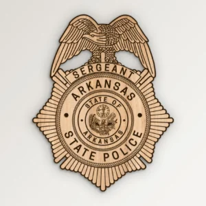 Arkansas State Police Sergeant Badge SVG Vector911