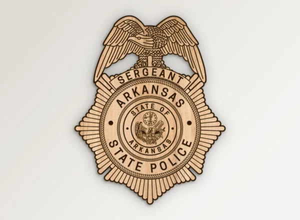 Arkansas State Police Sergeant Badge SVG Vector911