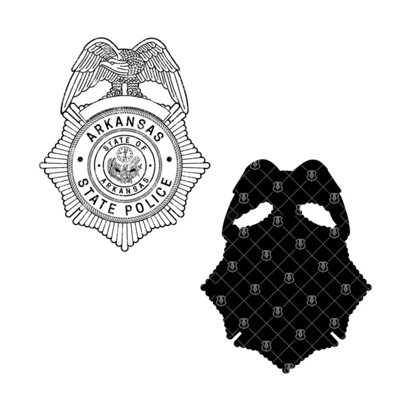 Arkansas State Police Badge - Image 3