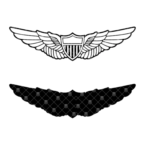 Army Basic Aviator Wings Pin - Image 3