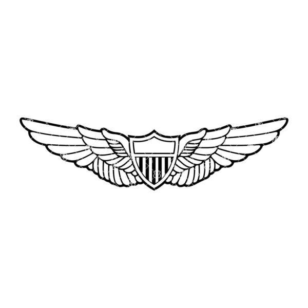 Army Basic Aviator Wings Pin - Image 2