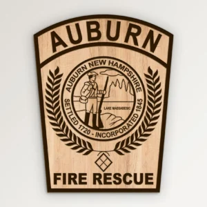 Auburn New Hampshire Fire Rescue Patch SVG Vector911