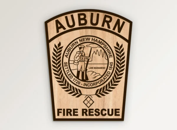 Auburn New Hampshire Fire Rescue Patch SVG Vector911