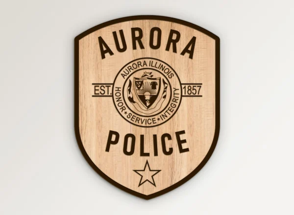 Aurora Illinois Police Patch SVG Vector911