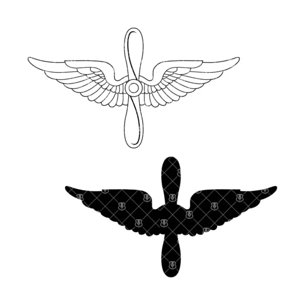 Army Aviation Branch Prop Wings Insignia - Image 3