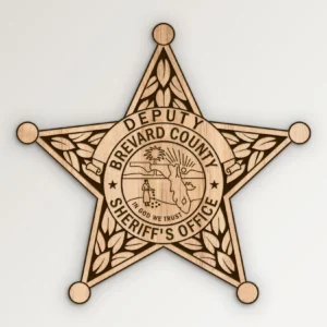 Brevard County Florida Sheriff Deputy Badge SVG Vector911