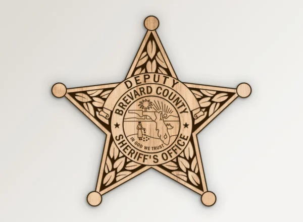 Brevard County Florida Sheriff Deputy Badge SVG Vector911