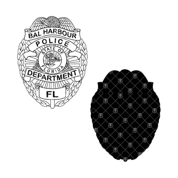 Bal Harbour Florida Police Badge - Image 3