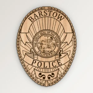 Barstow California Police Badge SVG Vector911