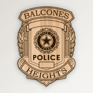 Balcones Heights Texas Police Badge SVG Vector911