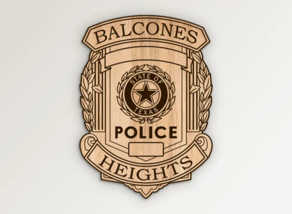 Balcones Heights Texas Police Badge SVG Vector911