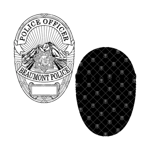 Beaumont California Police Officer Badge - Image 3