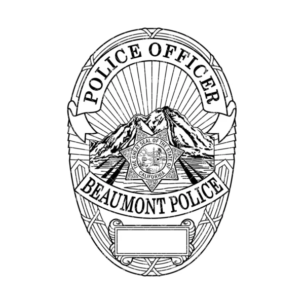 Beaumont California Police Officer Badge - Image 2