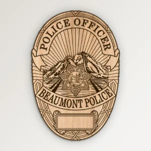 Beaumont California Police Officer Badge SVG Vector911