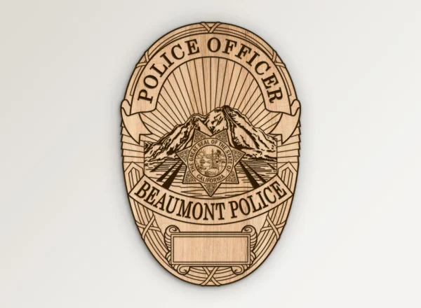 Beaumont California Police Officer Badge SVG Vector911