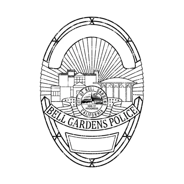 Bell Gardens California Police Badge - Image 2