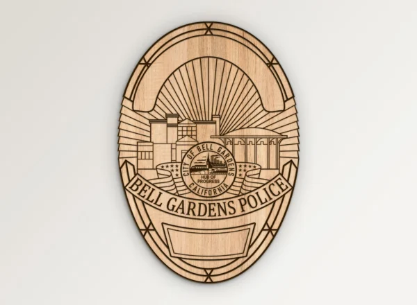 Bell Gardens California Police Badge SVG Vector911