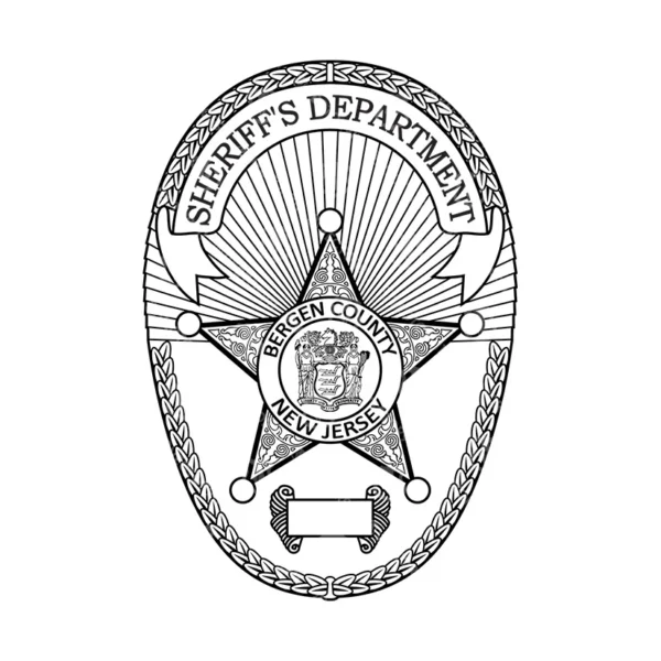 Bergen County New Jersey Sheriff Badge - Image 2