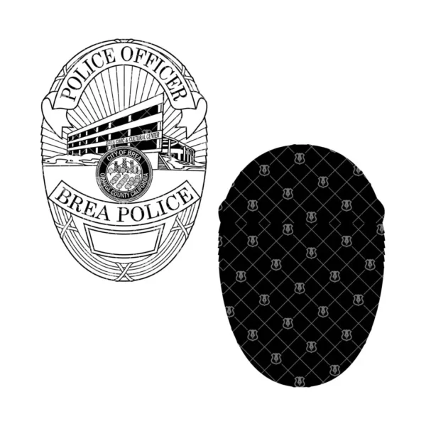 Brea California Police Officer Badge - Image 3