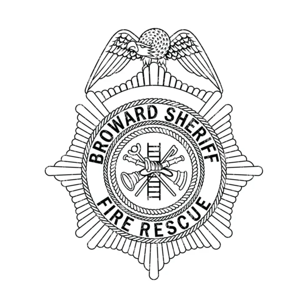 Broward Florida Sheriff Fire Rescue Badge - Image 2