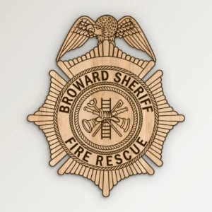 Broward Florida Sheriff Fire Rescue Badge SVG Vector911