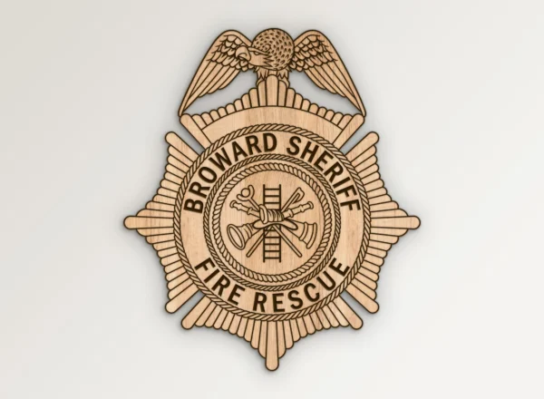 Broward Florida Sheriff Fire Rescue Badge SVG Vector911