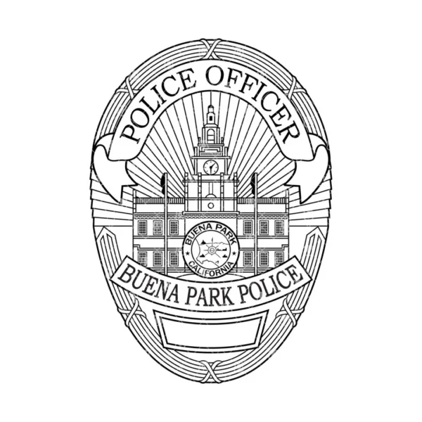 Buena Park California Police Officer Badge - Image 2